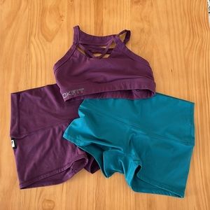 Shorts and bra sport set